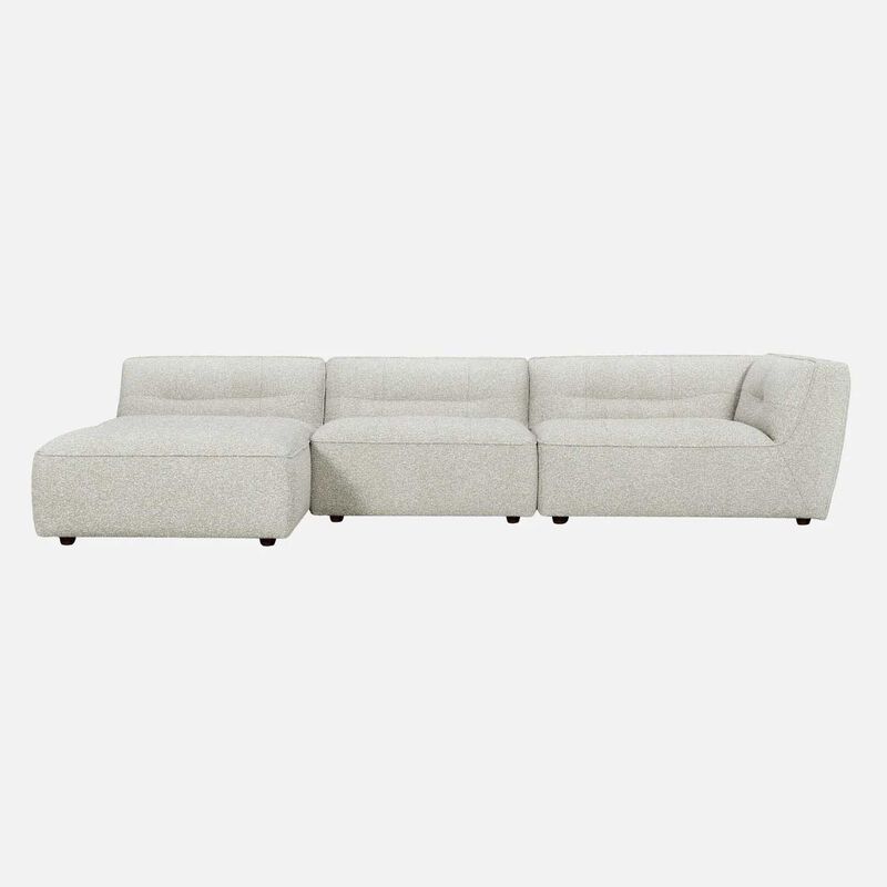 NED Collections Grace Sofa 1 Seater Right Arm - Oat Cloud image number 3